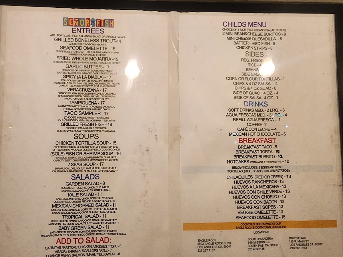 Señor Fish Menu - Image 2